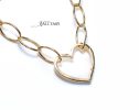 - Solid Gold 14K Heart Connector