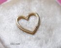 - Solid Gold 14K Heart Connector