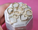 - Solid Gold 14K Heart Connector