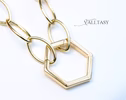 - Solid Gold 14K Hexagon Connector
