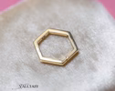- Solid Gold 14K Hexagon Connector