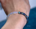 - Labradorite and Rainbow Moonstone Bracelet, Gemstone Beaded Bracelet in Gold Filled