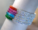 - Solid Gold 14K Mexican Fire Opal and Rainbow Moonstone Bracelet, Moonstone and Opal Beaded Bracelet