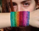 - Solid Gold 14K Mogok Ruby Bracelet, Genuine Ruby Stacking Beaded Bracelet
