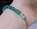 - Solid Gold 14K Multi Gemstone Bracelet with Moonstones and Opals