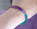 - Solid Gold 14K Multi Gemstone Bracelet with Moonstones and Opals
