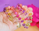 - Solid Gold 14K Multi Gemstone Necklace Wire Wrapped in Gold, Gemmy Necklace
