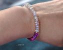 - Solid Gold 14K Multi Gemstone Rainbow Moonstone Bracelet, Moonstone and Rainbow Beaded Bracelet