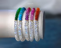 - Solid Gold 14K Pink Sapphire and Rainbow Moonstone Bracelet, Moonstone Pink Beaded Bracelet