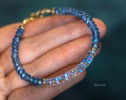 - Rainbow Moonstone and Santa Maria Aquamarine Bracelet, Aquamarine and Moonstone Beaded Bracelet