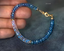 - Rainbow Moonstone and Santa Maria Aquamarine Bracelet, Aquamarine and Moonstone Beaded Bracelet