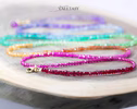 - Solid Gold 14K Rainbow Multi Wrap Bracelet Necklace, Multi Layered Bracelet, Double Layered Necklace, Long Necklace