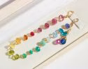 - Solid Gold 14K Rainbow Precious Gemstone Wire Wrapped Bracelet