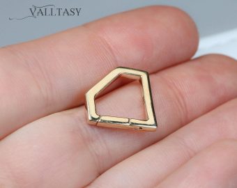 - Solid Gold 14K Shield Connector