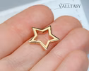 - Solid Gold 14K Star Connector