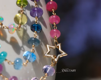 - Solid Gold 14K Star Connector