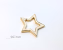 - Solid Gold 14K Star Connector