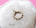 - Solid Gold 14K Sun Charm