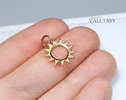 - Solid Gold 14K Sun Charm