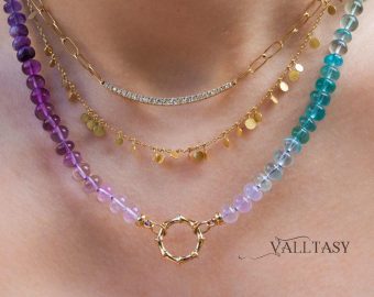 - Solid Gold 14K Textured Bamboo Shaped Connector