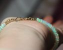 - Solid Gold 14K Welo Opal Bracelet, Ethiopian Opal Bracelet