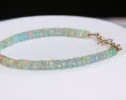 - Solid Gold 14K Welo Opal Bracelet, Ethiopian Opal Bracelet