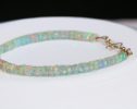- Solid Gold 14K Welo Opal Bracelet, Ethiopian Opal Bracelet