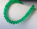 - Solid Gold 14K Zambian Emerald Bracelet, Beaded Emerald Bracelet