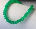 - Solid Gold 14K Zambian Emerald Bracelet, Beaded Emerald Bracelet