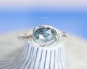- Moss Aquamarine Ring Handcrafted in Sterling Silver, One of a Kind