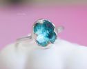 - London Blue Topaz Ring in Sterling Silver, Alternative Engagement Ring
