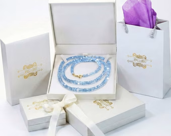 Valltasy Gift Wrapping - beautifully wrapped jewelry gift box with complementary gift bag