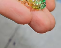 Solid Gold 14K Rainbow Hoop Earrings