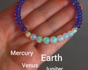 - Ethiopian Opal Sphere Bracelet with Periwinkle Tanzanite