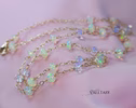 - Solid Gold 14K Ethiopian Opal and Rainbow Moonstone Gemstone Necklace, Gemmy Necklace