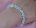 - Solid Gold 14K Ethiopian Opal Bracelet, Large Welo Opal Bracelet