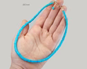 14K Solid Gold Arizona Turquoise Beaded Necklace