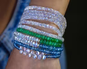 Santa Maria Aquamarine and Rainbow Moonstone Bracelet, Moonstone and Aquamarine Beaded Bracelet in Gold Filled
