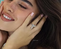 Sculptural Hummingbird Ring, Colibri Ring in Sterling Silver