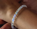 Madagascar Rainbow Moonstone Bracelet in Gold Filled or Silver