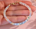 Madagascar Rainbow Moonstone Bracelet in Gold Filled or Silver