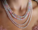 Madagascar Rainbow Moonstone Necklace in Gold Filled or Silver