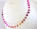 Solid Gold 14K Multi Gemstone Necklace Wire Wrapped in Gold, Gemmy Necklace, Colorful Multi Stone Necklace