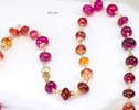 Solid Gold 14K Multi Gemstone Necklace Wire Wrapped in Gold, Gemmy Necklace, Colorful Multi Stone Necklace