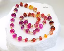 Solid Gold 14K Multi Gemstone Necklace Wire Wrapped in Gold, Gemmy Necklace, Colorful Multi Stone Necklace