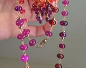 Solid Gold 14K Multi Gemstone Necklace Wire Wrapped in Gold, Gemmy Necklace, Colorful Multi Stone Necklace